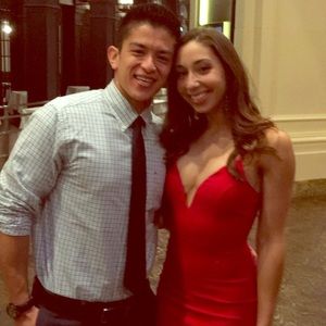 Red Cassandra dress from Fashion Nova